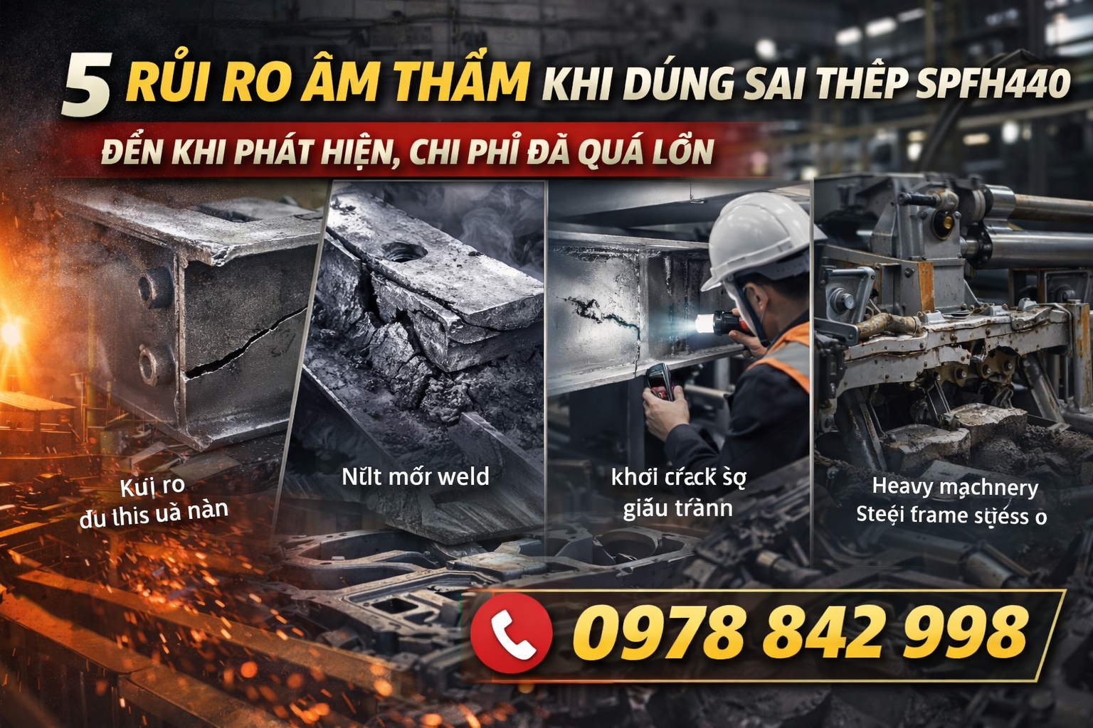 5 rủi ro âm thầm khi dùng sai thép SPFH440 – Đến khi phát hiện thì chi phí đã quá lớn