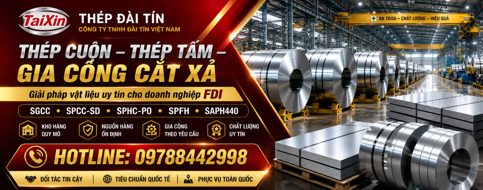 CHUYÊN CUNG CẤP THÉP PHỤ TRỢ CÔNG NGHIỆP FDI