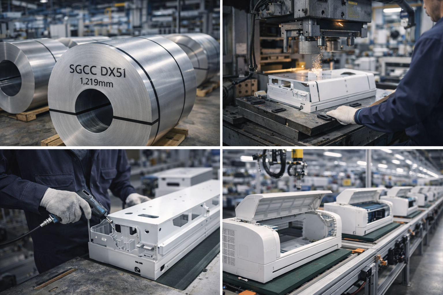 Vỏ điều hòa bền hay nhanh rỉ mép? Quyết định nằm ở thép SGCC (DX51/DX52/SGCD)