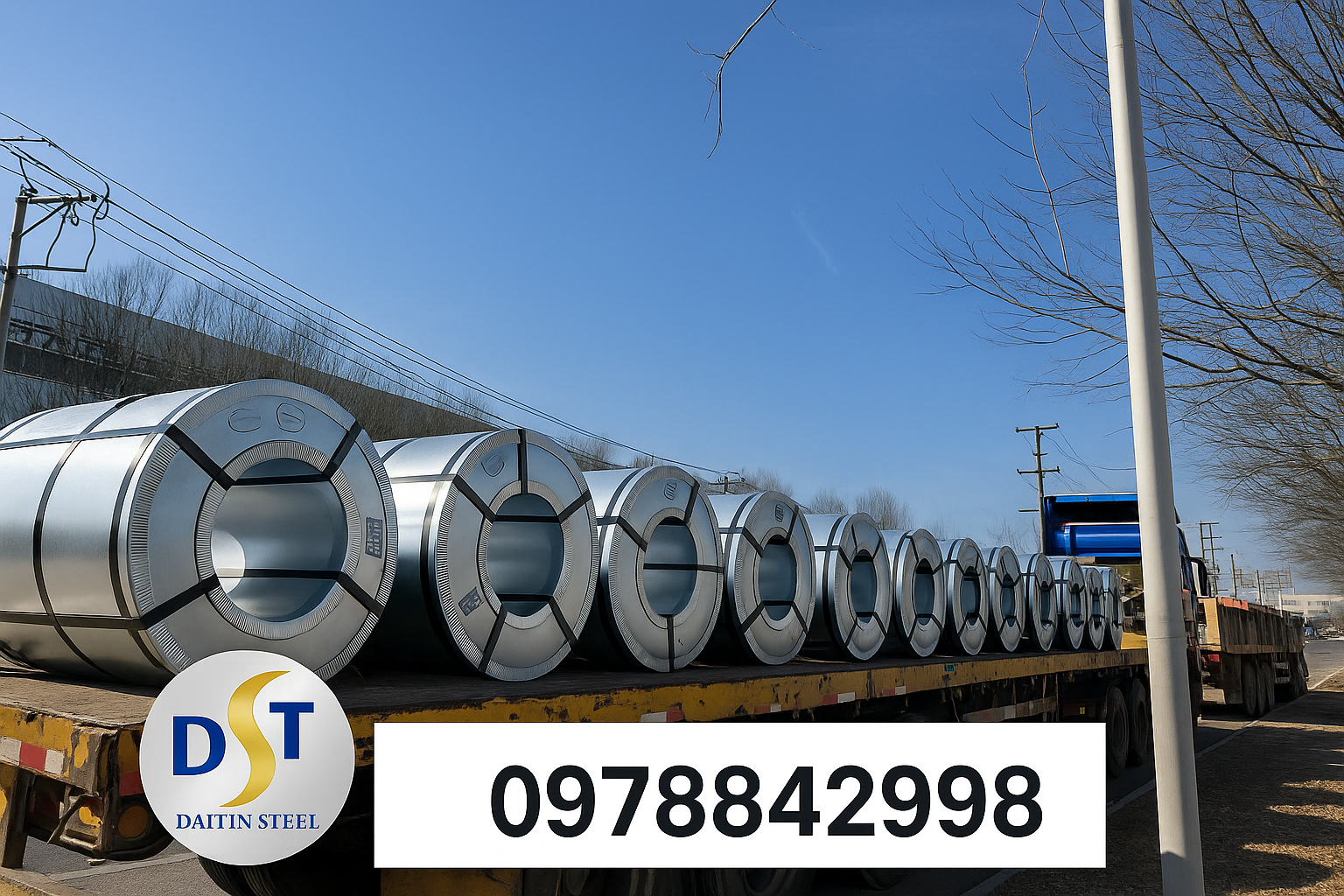Cuộn thép SPHC PO Đài Tín - hàng nhập khẩu CSVC, bề mặt tẩy gỉ sạch, giao nhanh