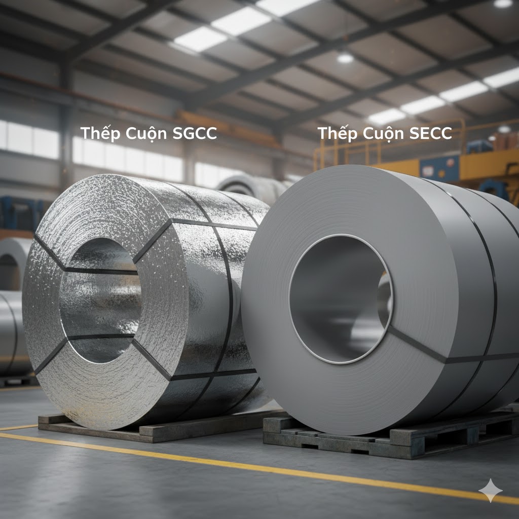 So Sánh Chi Tiết Thép SGCC và SECC: Lựa Chọn Nào Tối Ưu Cho Sản Phẩm Của Bạn?