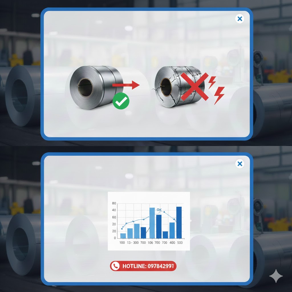 Phân tích độ cứng SGCC: Bao nhiêu là đủ, bao nhiêu gây nứt mạ?