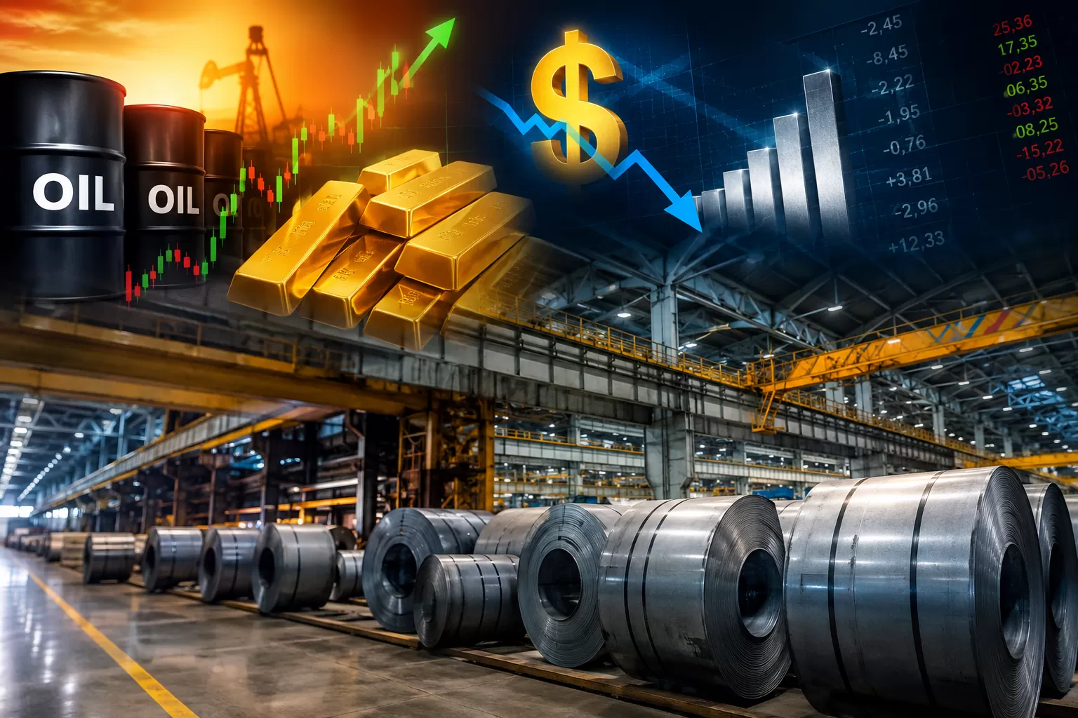 Giá dầu tăng, giá vàng tăng, USD suy yếu: Giá thép sẽ tăng hay giảm? Góc nhìn toàn diện từ thị trường