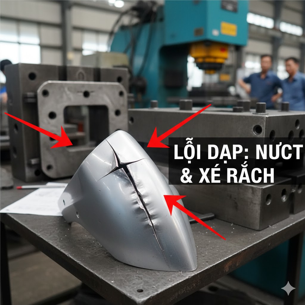 5 Lý Do Thép SPCC-SD Bị Nứt, Xé Rách Khi Dập & Cách Khắc Phục