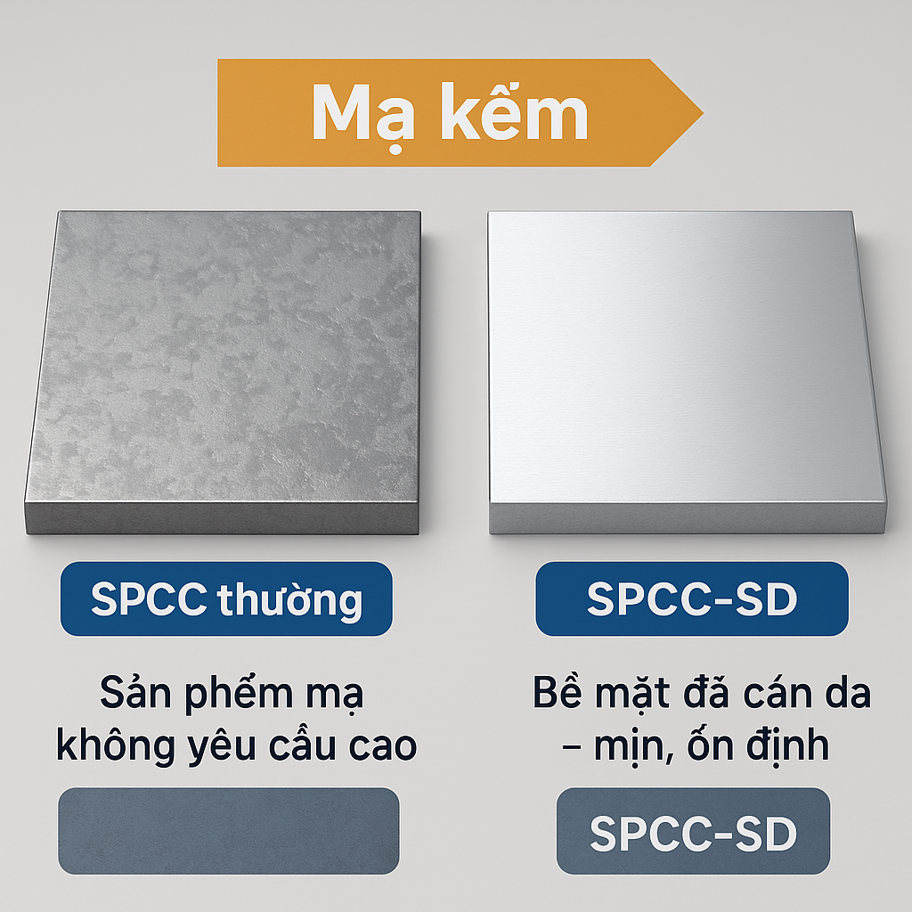 Thép SPCC có dùng mạ kẽm được không? Đừng chọn sai vật liệu nền!