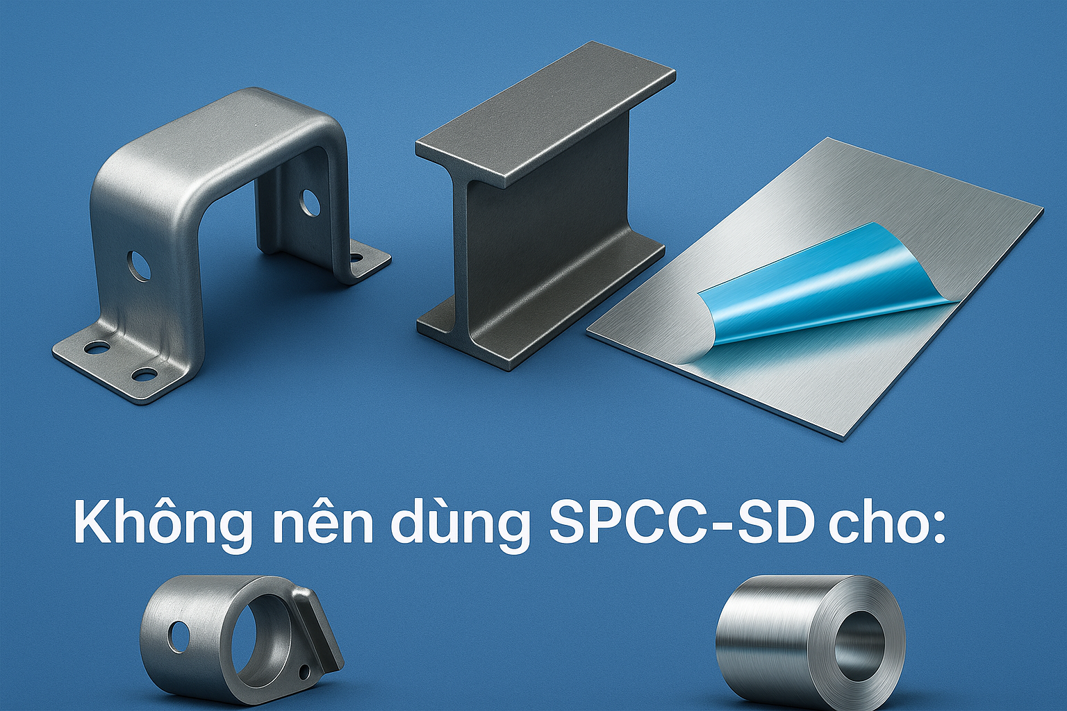 SPCC-SD nên dùng cho sản phẩm nào? Ứng dụng thực tế trong ngành công nghiệp phụ trợ