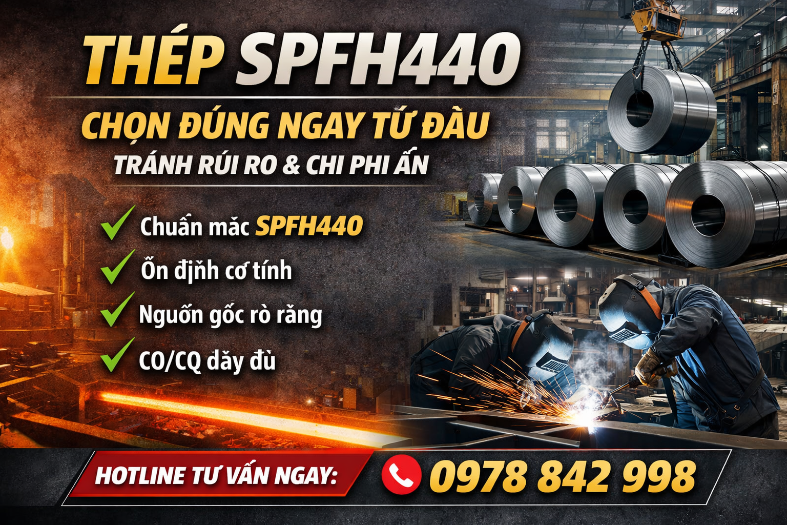 Thép SPFH440 – Chọn đúng ngay từ đầu để tránh rủi ro và chi phí ẩn trong sản xuất