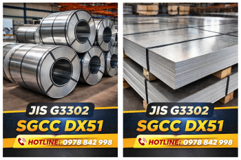 Tiêu chuẩn SGCC DX51 theo JIS G3302: Thành phần, cơ tính và lớp mạ Z8–Z27 cần biết