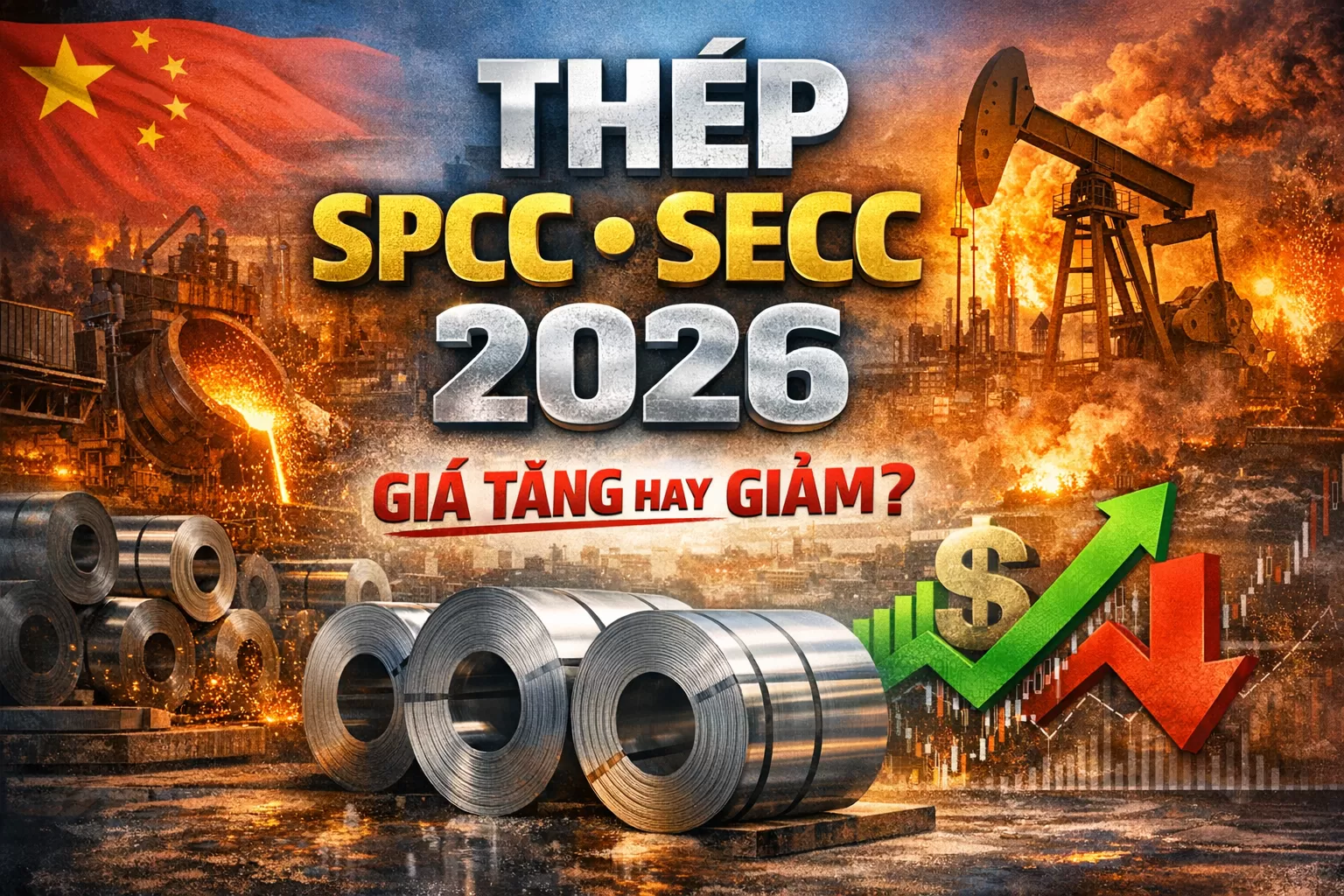 Dự báo thị trường thép SPCC SECC năm 2026: Giá sẽ tăng hay giảm? Doanh nghiệp nên mua lúc nào để không lỗ?