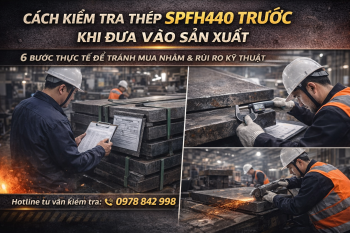 Cách kiểm tra thép SPFH440 trước khi đưa vào sản xuất